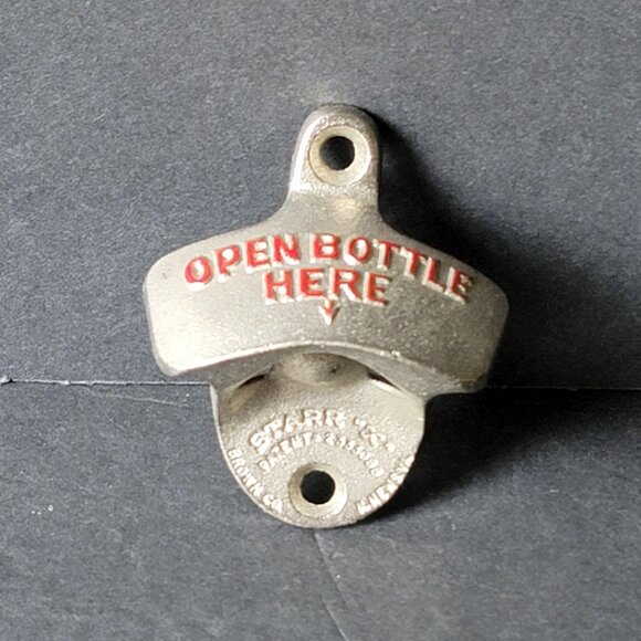 Wall Mount Starr X Metal Bottle Opener Brown Co. Newport News VA - Picture 1 of 5